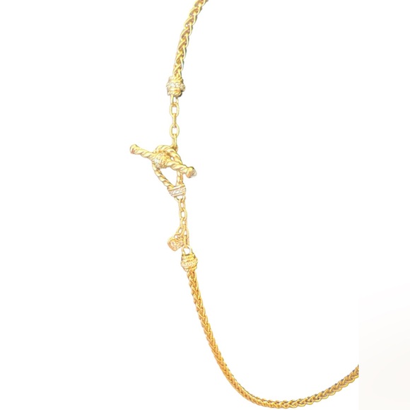 Judith Ripka Gold Rope Chain Necklace - Picture 2 of 4